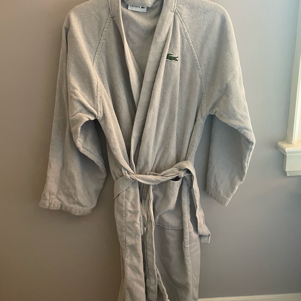 Lacoste mens bathrobe